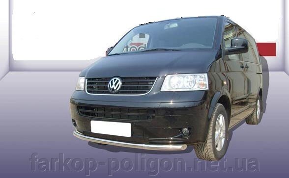 Нижня одинарна губа ST008 (нерж) Volkswagen T5 Caravelle 2004-2010р. від компанії Інтернет-магазин тюнінгу «Safety auto group» - фото 1