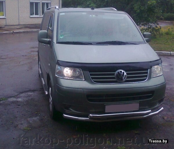 Нижня подвійна губа ST014 (нерж) Volkswagen T5 Caravelle 2004-2010р. від компанії Інтернет-магазин тюнінгу «Safety auto group» - фото 1