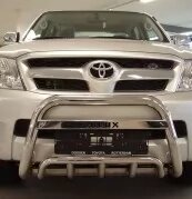 Низький кангарник з решіткою на Toyota Hilux Tamsan нержавіюча сталь від компанії Інтернет-магазин тюнінгу «Safety auto group» - фото 1