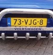Низький кенгуру з на грилі на Volkswagen T5 (транспортер) від компанії Інтернет-магазин тюнінгу «Safety auto group» - фото 1