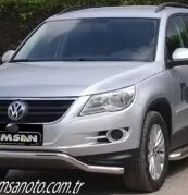 Одна труба (вигнута) на Volkswagen Tiguan 2007-2011 від компанії Інтернет-магазин тюнінгу «Safety auto group» - фото 1