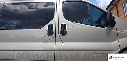 Окантовка дверних ручок метал нержавіюча сталь для Renault Trafic (2001-2014) від компанії Інтернет-магазин тюнінгу «Safety auto group» - фото 1