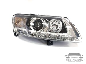 Передні фари Bi-Xenon на Audi A6 C6 2004-2011 року