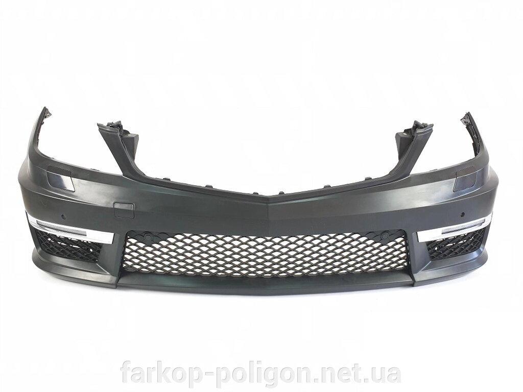 Передній бампер Mercedes C-Class W204 2011-2014 р. (у стилі AMG C63) від компанії Інтернет-магазин тюнінгу «Safety auto group» - фото 1