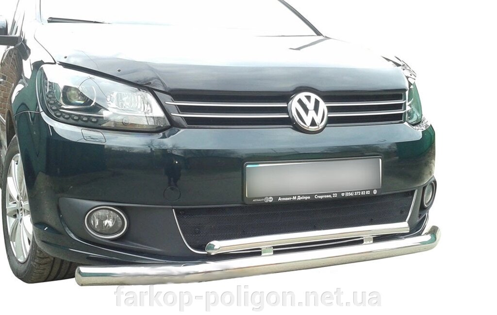 Передній подвійний ST014 (нерж) Volkswagen Caddy 2004-2010 гг. від компанії Інтернет-магазин тюнінгу «Safety auto group» - фото 1