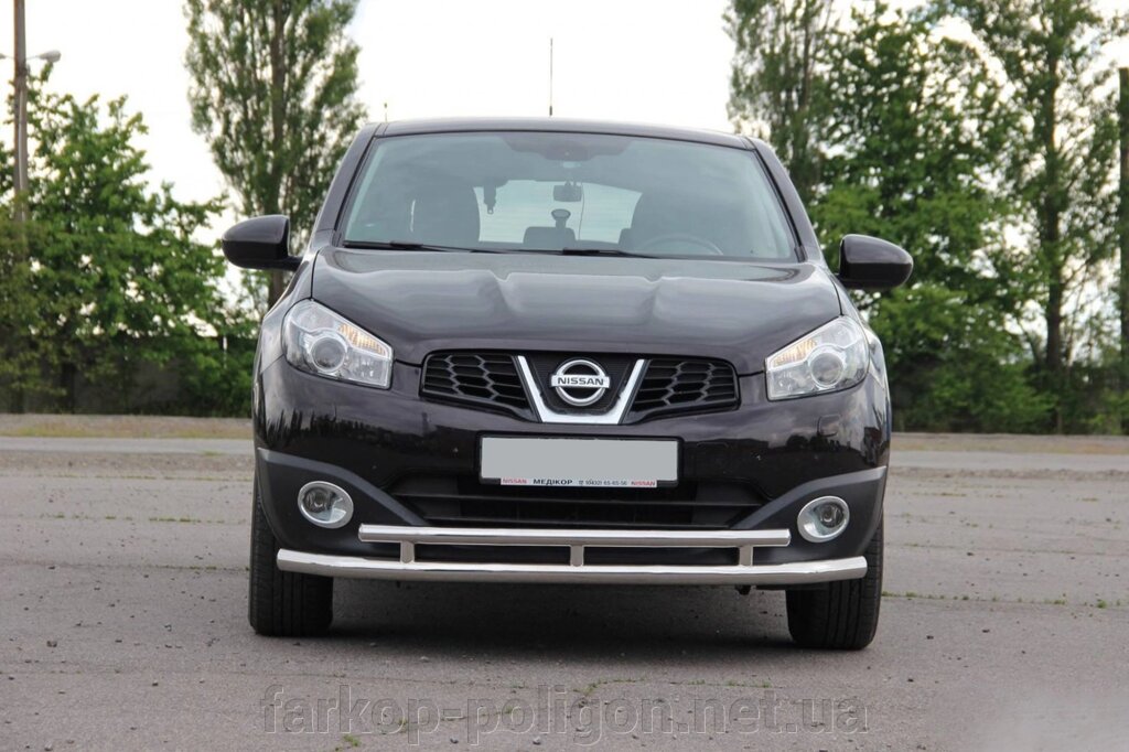 Передній подвійний вус ST016 (нерж) Nissan Qashqai 2010-2014рр. від компанії Інтернет-магазин тюнінгу «Safety auto group» - фото 1