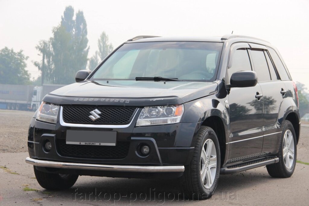 Передній ус ST008 (нерж) Suzuki Grand Vitara 2005-2014рр. від компанії Інтернет-магазин тюнінгу «Safety auto group» - фото 1