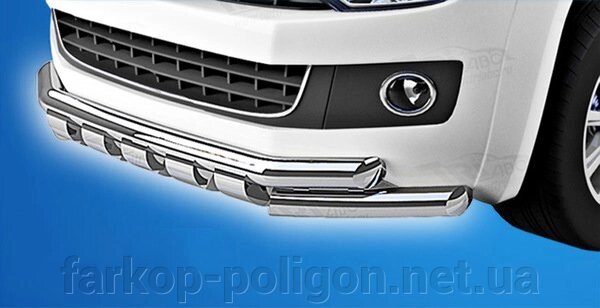 Передній ус ST015 (нерж) Volkswagen T5 Multivan 2003-2010рр. від компанії Інтернет-магазин тюнінгу «Safety auto group» - фото 1