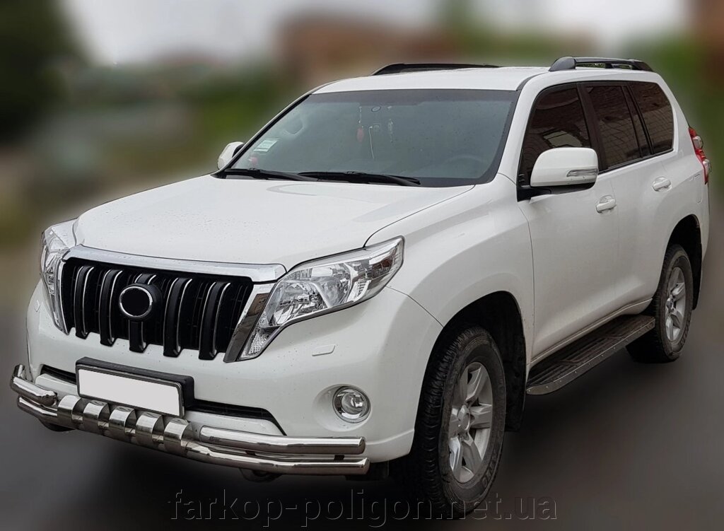 Передній захист F3-31 (нерж) Toyota LC 150 Prado від компанії Інтернет-магазин тюнінгу «Safety auto group» - фото 1