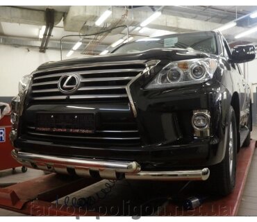 Передній захист Gronder (2008-2015 нерж) Lexus LX570/450d від компанії Інтернет-магазин тюнінгу «Safety auto group» - фото 1