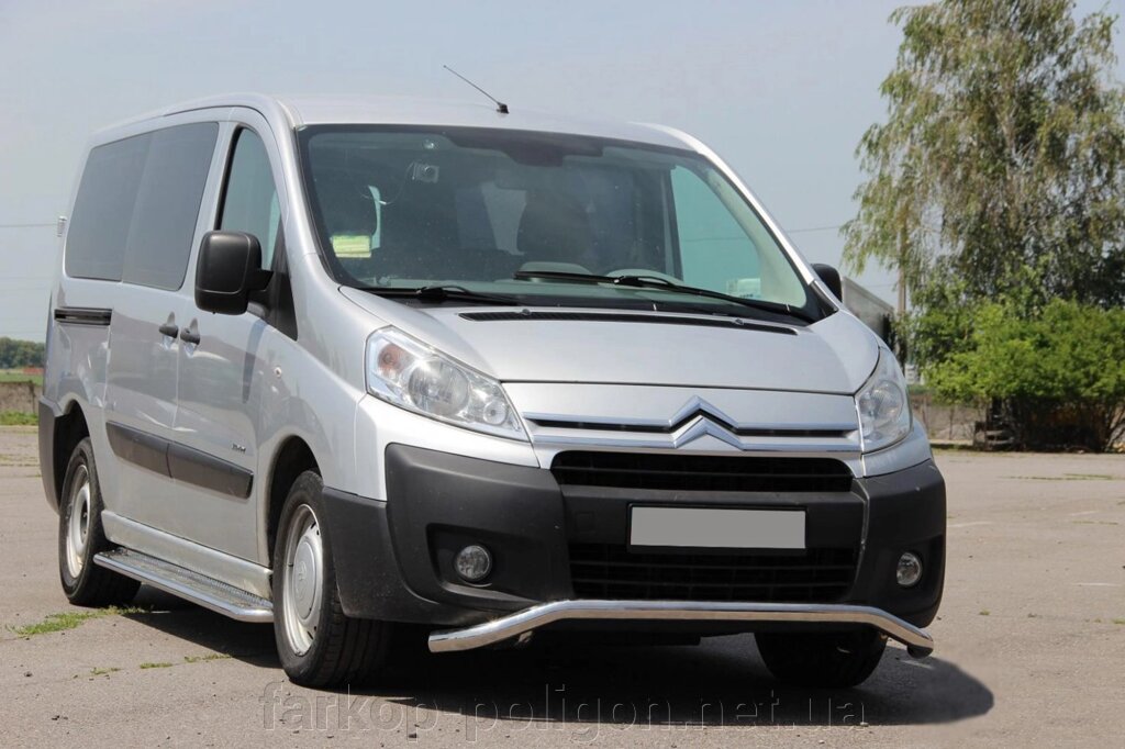 Передній захист ST007 (нерж.) Fiat Scudo 2007-2015рр. від компанії Інтернет-магазин тюнінгу «Safety auto group» - фото 1