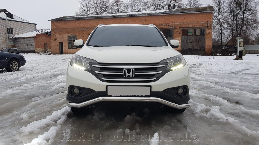 Передній захист ST007 (нерж.) Honda CRV 2012-2016рр. від компанії Інтернет-магазин тюнінгу «Safety auto group» - фото 1