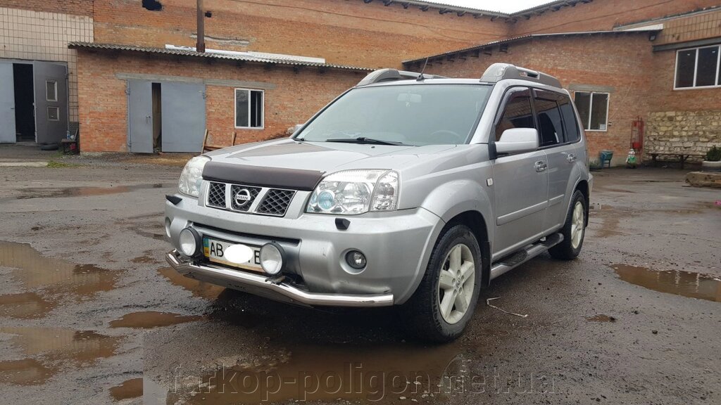 Передній захист ST007 (нерж) Nissan X-trail T30 2002-2007рр. від компанії Інтернет-магазин тюнінгу «Safety auto group» - фото 1