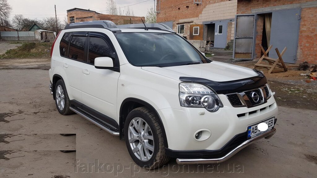 Передній захист ST007 (нерж) Nissan X-trail T31 2007-2014рр. від компанії Інтернет-магазин тюнінгу «Safety auto group» - фото 1