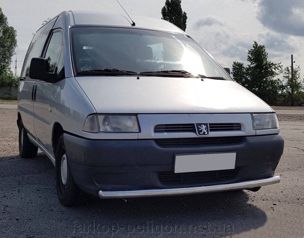 Передній захист ST008 (нерж) Citroen Jumpy 1996-2007. від компанії Інтернет-магазин тюнінгу «Safety auto group» - фото 1