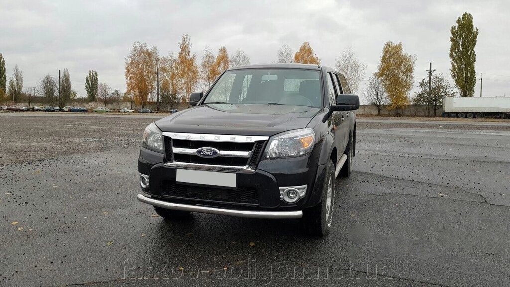 Передній захист ST008 (нерж) Ford Ranger 2007-2011рр. від компанії Інтернет-магазин тюнінгу «Safety auto group» - фото 1