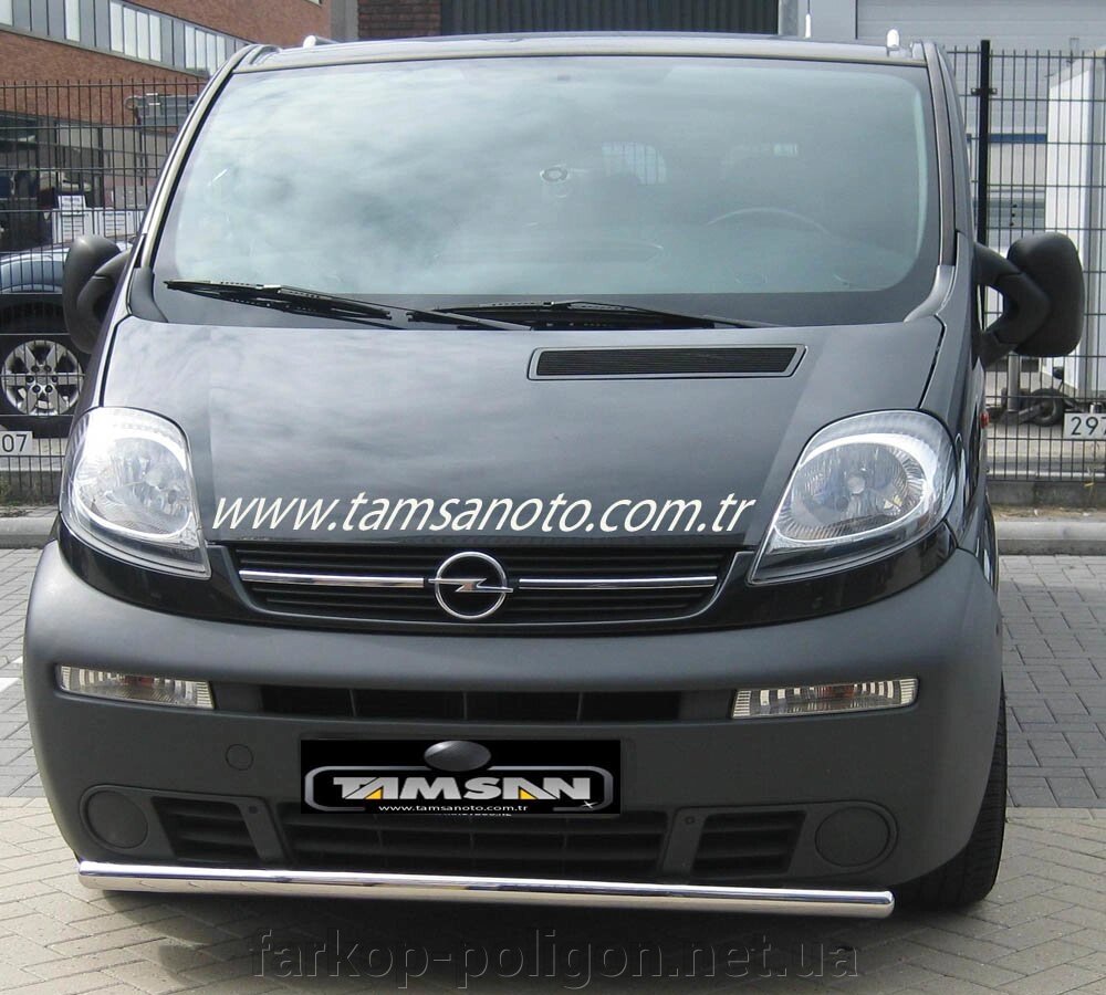 Передній захист ST008 (нерж.) Opel Vivaro 2001-2015рр. від компанії Інтернет-магазин тюнінгу «Safety auto group» - фото 1