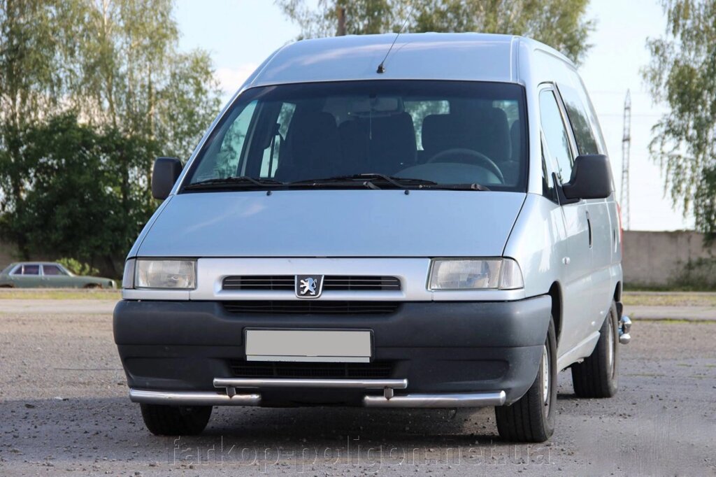 Передній захист ST009 (нерж) Citroen Jumpy 1996-2007. від компанії Інтернет-магазин тюнінгу «Safety auto group» - фото 1