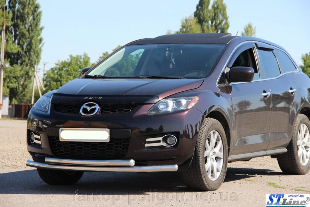 Передній захист ST014 (нерж.) Mazda CX-7 2006-2012рр. від компанії Інтернет-магазин тюнінгу «Safety auto group» - фото 1