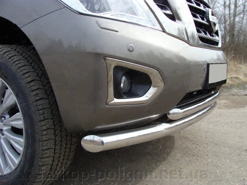 Передній захист ST014 (нерж) Range Rover III L322 2002-2012рр. від компанії Інтернет-магазин тюнінгу «Safety auto group» - фото 1