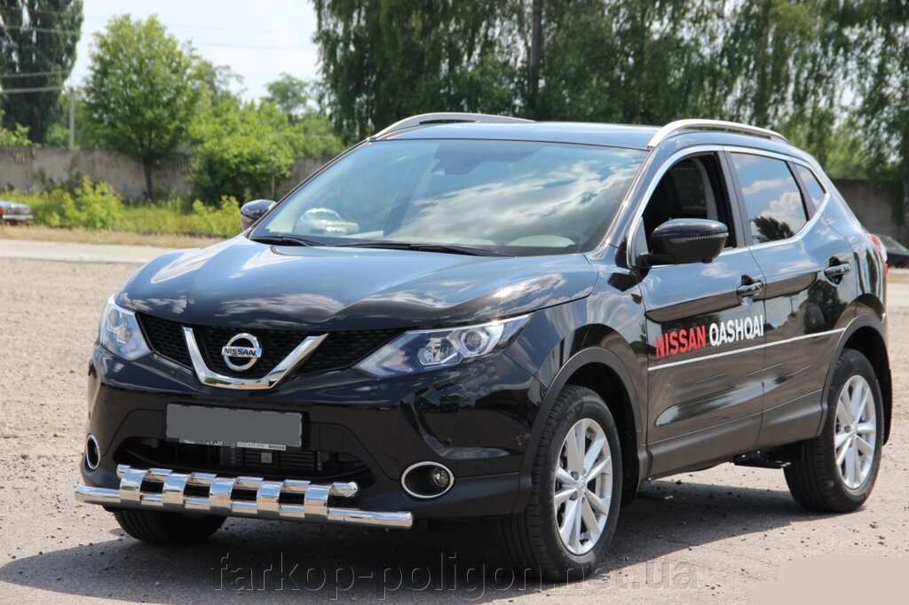 Передній захист ST015 (нерж) Nissan Qashqai 2007-2010р. від компанії Інтернет-магазин тюнінгу «Safety auto group» - фото 1