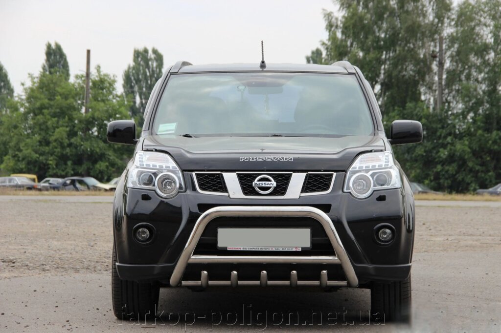 Передній захист WT003 (нерж) Nissan X-trail T31 2007-2014рр. від компанії Інтернет-магазин тюнінгу «Safety auto group» - фото 1