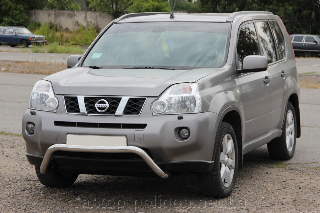 Передній захист WT007 (нерж) Nissan X-trail T31 2007-2014рр. від компанії Інтернет-магазин тюнінгу «Safety auto group» - фото 1