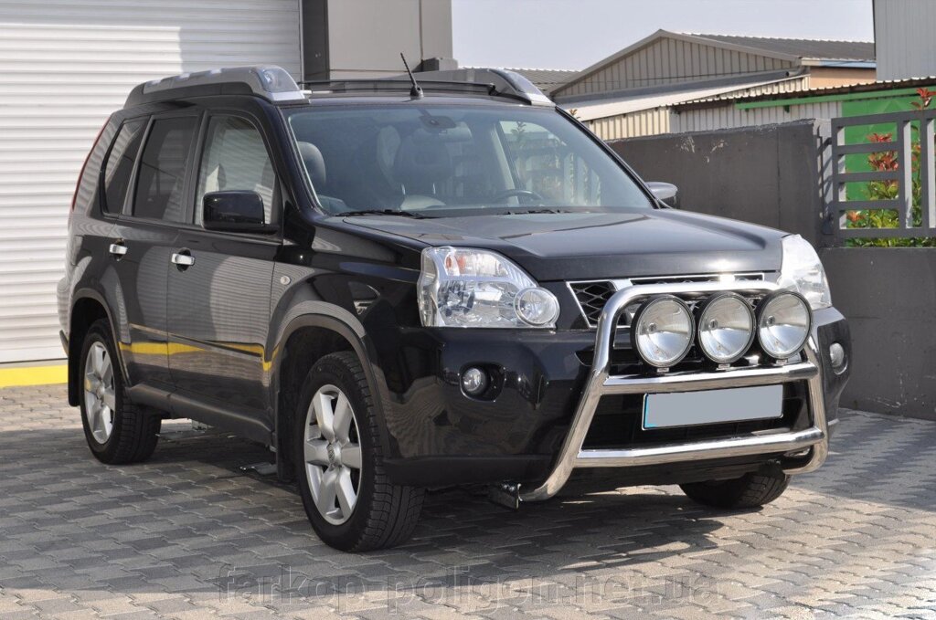 Передній захист WT018 (нерж) Nissan X-trail T31 2007-2014рр. від компанії Інтернет-магазин тюнінгу «Safety auto group» - фото 1