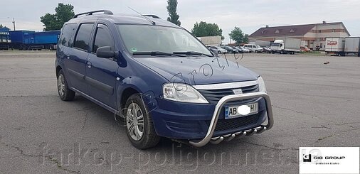 Передня дуга для Dacia Logan MCV з 2007 р. модель F1-59 від компанії Інтернет-магазин тюнінгу «Safety auto group» - фото 1