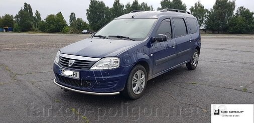 Передня дуга для Dacia Logan MCV з 2007 р. модель F3-05 від компанії Інтернет-магазин тюнінгу «Safety auto group» - фото 1