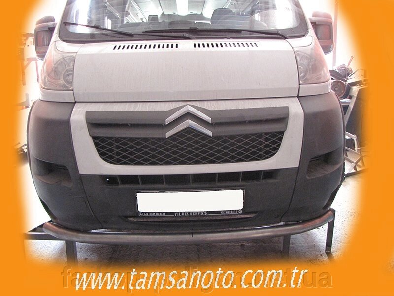 Передня дуга ST008 (нерж.) Peugeot Boxer 2006 та 2014 рр. від компанії Інтернет-магазин тюнінгу «Safety auto group» - фото 1