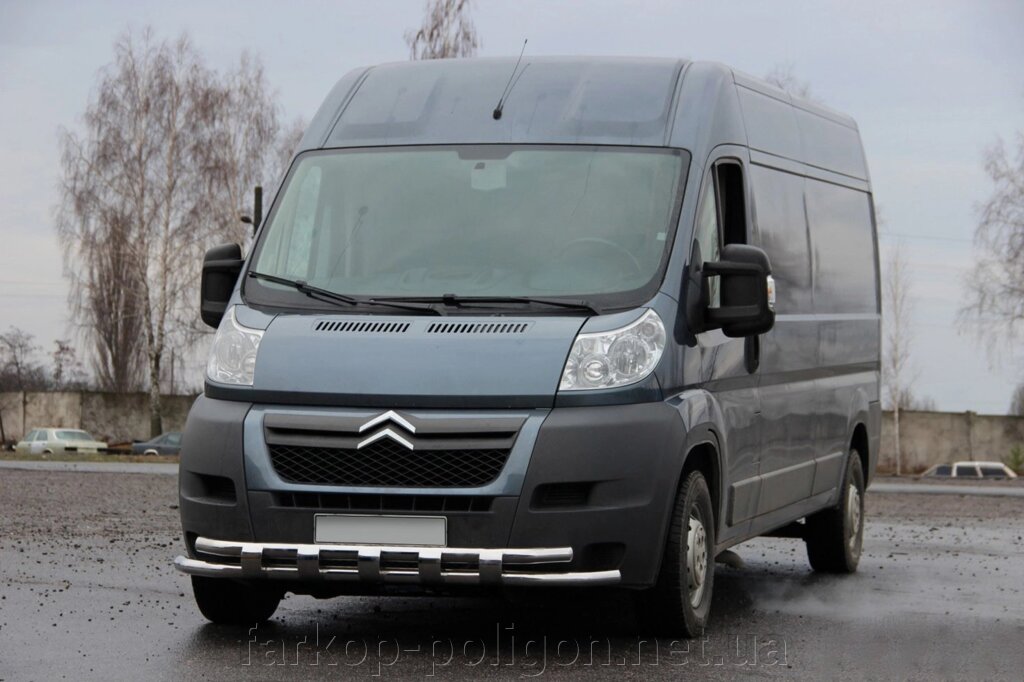 Передня дуга ST015 (нерж.) Fiat Ducato 2006 та 2014 рр. від компанії Інтернет-магазин тюнінгу «Safety auto group» - фото 1