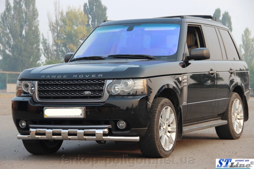 Передня дуга ST015 (нерж.) Range Rover III L322 2002-2012рр. від компанії Інтернет-магазин тюнінгу «Safety auto group» - фото 1