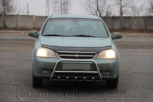 Передня дуга WT003 (42мм, нерж.) Chevrolet Lacetti від компанії Інтернет-магазин тюнінгу «Safety auto group» - фото 1