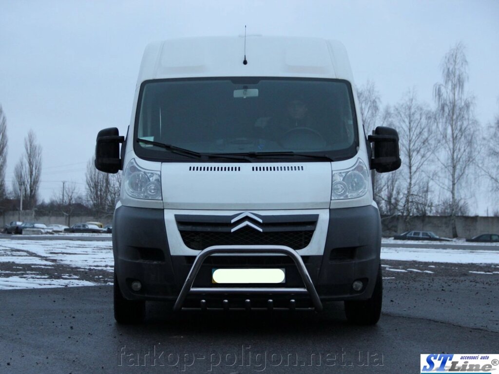 Передня дуга WT003 (нерж.) Fiat Ducato 2006 та 2014 рр. від компанії Інтернет-магазин тюнінгу «Safety auto group» - фото 1