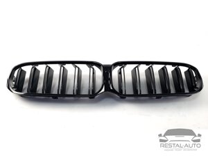 Ноздри на BMW 5 Series G30 2020-2021 года Черные Глянцевые ( Двойные M-Look )