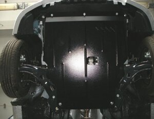 Захист під радіатор, двигуна і КПП на Мітсубісі Лансер 10 (Mitsubishi Lancer X) 2007 - ... р (металева)