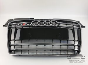 Тюнинг Решетка радиатора Audi TT 2010-2014год Черная с хромом (в стиле S-Line)