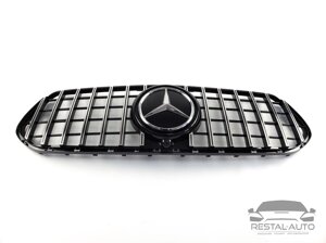 Тюнинг Решетка радиатора Mercedes GLE-Class W167 2019-2020год ( GT Chrome Black AMG )