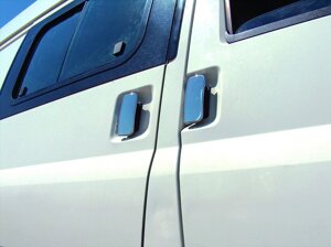 Накладки на ручки (нерж) 4 дверей, OmsaLine - Італійська нержавійка для Ford Transit 2000-2014 рр