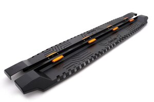 Бокові пороги Dakar V1 з LED (2 шт, метал) для Mercedes X class