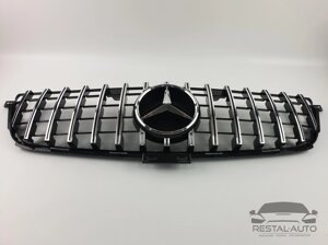 Решітка радіатора Mercedes ML-Class W166 2011-2015 рік (GT Chrome Black)