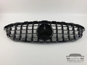 Тюнинг Решетка радиатора Mercedes C-Class W205 2014-2018год (GT All Black)