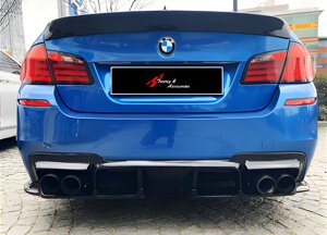 Задній дифузор DPT V-1 (чорний глянець) для BMW 5 серія F-10/11/07 2010-2016 рр