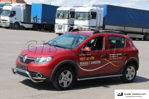 Захист переднього бампера - Кенгурятник Renault Sandero-Stepway 2 (12+)