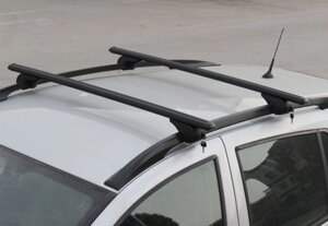Перемички на звичайні рейлінги під ключ Bold Bar V1 (2 шт) Чорні для Subaru Tribeca
