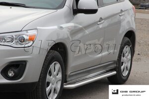 Пороги бічні труби з листом Mitsubishi ASX (13+) D60