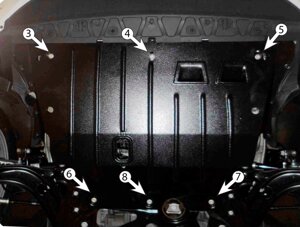 Захист картера Skoda Karoq з 2017 р. (Полігон авто) в Запорізькій області от компании Интернет-магазин тюнинга «Safety auto group»