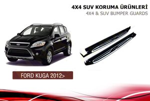 Бічні майданчики OEM-V1 (2 шт., Алюміній) Ford Kuga 2013-2019 гг.