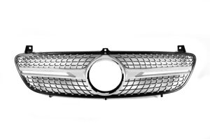Передня решітка Diamond Silver (2004-2010) для Mercedes Vito W639 рр